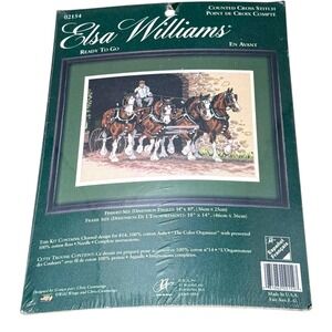 Elsa Williams Cross Stitch Kit 14x10 Multi Horse Carriage Chris Cummings 02154